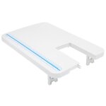 Table dextension de machine à coudre - tbest - blanc - pieds pliables - stabilité Table dextension de machine à coudre - tbest - blanc - pieds pliables - stabilité