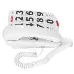 Tbest téléphone à grosses touches téléphone fixe filaire à gros boutons avec gros boutons faciles à lire ... Tbest téléphone à grosses touches téléphone fixe filaire à gros boutons avec gros boutons faciles à lire ...