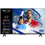 Tcl 43p6k - tv led 43 (109 cm) - 4k uhd 3840x2160 - hdr10 + - google tv - 3xhdmi 2. 1 - wifi