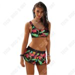 Td 2 pack maillot de bain pour femme short caleon bikini sche rapide imprim floral plage sport natation ...