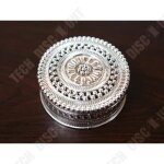 Td� lot de 50 mini bo�tes � drag�es m�tallis�es - contenants rondes style orientale pour mariage anniversaire ...