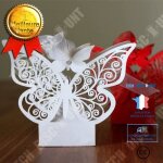 Bote  drages - td - lot de 50 - blanc - rubans nuptiaux - 45x45 cm
