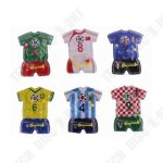 Td lot de 6 mini flippers - motif maillot de foot - jeux kermesse anniversaire enfants