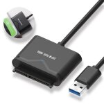 Adaptateur disque dur externe - td� - sata usb - 12 to - 6 gbps - noir