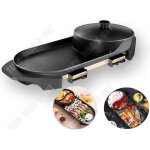 Td appareil  raclette rti electrique barbecue pole chaudire - double usage mnage sans fume antiadhsif ...