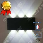 Applique murale led - td - design moderne - aluminium - 16 cm x 8 cm x 4 cm - salle de bain