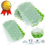 Td® bac à glaçons en nid dabeille silicone avec couvercle sans bpa moule cocktail vert 37 compartiments ... Td® bac à glaçons en nid dabeille silicone avec couvercle sans bpa moule cocktail vert 37 compartiments ...