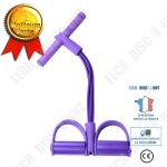 lastique de rsistance - techdiscount - rameur portatif - violet - fitness - durable