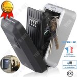 Boîte à clés murale - td® - design rustique - verrou à combinaison 4 chiffres - aluminium - sécurisée ... Boîte à clés murale - td® - design rustique - verrou à combinaison 4 chiffres - aluminium - sécurisée ...