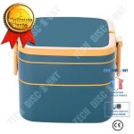 Bo�te � lunch - tech discount - double couche - polypropyl�ne - design japonais - portable