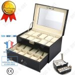 Ecrin - td - collection perso - cuir noir - acier inoxydable - lgant