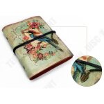 Cahier vintage - td� - cuir synth�tique - 90 feuilles - 145x188 mm - cr�atif