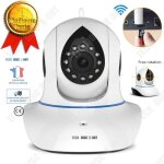 Td camra de surveillance extrieure wifi sans fil intrieure ip factice vision nocturne dtection de ...