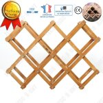 Td casier  vin tagre pliable cratif meuble maison en bois massif range bouteilles dcoration beaut ...