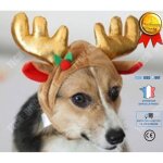 Chapeau - td� - renne - polyester - taille 46 - 50cm - costume no�l pour chien et chat