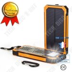 Td chargeur de batterie solaire power bank chargeur de secours portable batterie externe etanche avec ...