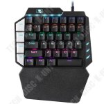 Clavier une main - td� - m�canique - r�tro - �clairage - usb - gaming