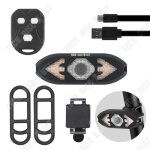 Clignotant de vlo - td - tlcommande - led rouge et jaune - rechargeable usb - vtt