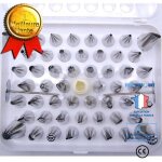 Coffret de 52 douilles - inox - pâtisserie - acier inoxydable - différentes tailles - créativité Coffret de 52 douilles - inox - pâtisserie - acier inoxydable - différentes tailles - créativité