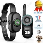 Collier anti - aboiements lectrique - td - avec tlcommande - 400m porte - 65cm rglable - pour chien ...