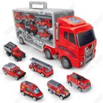 Td conteneur de stockage camion alliage jection camion de pompiers ingnierie vhicule jouets pour ...