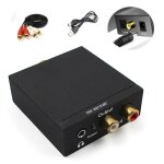 Td convertisseur de ligne audio coaxial  fibre optique / rsistant noir /