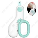 Coupe - ongles pour animaux - td - led - pour chat et petit chien - abs et acier inoxydable - bord incurv ...