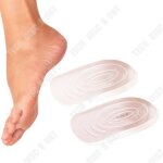 Td coussinet de talon en gel transparent doux pour hommes et femmes semelle intrieure antidrapante ...