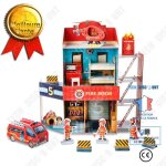 Td le cube puzzle en trois dimensions caserne de pompiers btiment modle garon tudiant cadeau parent ...