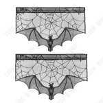 Td® décoration de rideau dhalloween 57x95cm 2pcs rideau chauve - souris décoration de cheminée décoration ... Td® décoration de rideau dhalloween 57x95cm 2pcs rideau chauve - souris décoration de cheminée décoration ...