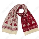 charpe - td - rouge - laine - hiver - casual