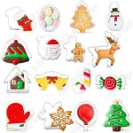 Emporte - pi�ces - tech discount - 14 pcs - acier inoxydable - forme de sapin - 4 - 10 cm