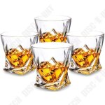 Ensemble de 4 verres  whisky - td - dgustation de luxe - 100% cristal de plomb - cadeau nol - approuv ...