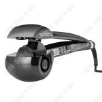 Fer  friser automatique - tech discount - cramique tourmaline - 3 vitesses - chauffage uniforme - noir ...