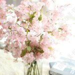 Fleur artificielle - td - cerisier - rose - 98. 5 cm - apparence raliste