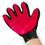 Gant de toilettage - td - brosse de bain / massage - caoutchouc - nettoyage profond - pour chien et ...
