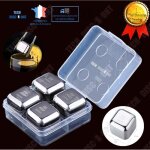 Td glaon pierre whisky rutilisable acier inoxydable alcool vin haute qualit cadeau homme refroidisseur ...