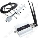 Td gsm 900mhz amplificateur de signal de tlphone portable amplificateur double tte yagi ensemble ...
