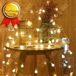Td guirlande lumineuse extrieur guinguette 100 leds 10m + 3m de rallonge boules 8 mode de foncitonnement ...