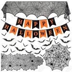 Nappe halloween - td® - ensemble de chemin de table - noir - rectangulaire - antidérapant Nappe halloween - td® - ensemble de chemin de table - noir - rectangulaire - antidérapant