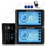 Interphone vido - lunavo - cran tactile 7 - vision nocturne - 2 fils - mmorisation visiteurs