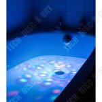 Jeu de lumire aquatique - tech discount - baignoire led - acrylique - bleu - 50000h de vie