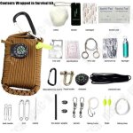 Kit de survie - tech discount - portable avec boussole - mini lampe de poche - léger et polyvalent Kit de survie - tech discount - portable avec boussole - mini lampe de poche - léger et polyvalent