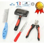 Td® kit de toilettage pour animaux chien chat persan poils longs brosse professionnel peigne coupe lime ... Td® kit de toilettage pour animaux chien chat persan poils longs brosse professionnel peigne coupe lime ...