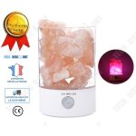 Lampe de chevet - td - cristal de sel de lhimalaya - led - rechargeable usb - enfant
