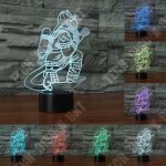 Lampe optique - td - modle pompier - 7 couleurs - tactile - faible consommation