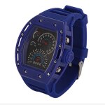 Montre - td - led casual fashion - digital - sport - mixte - bleu