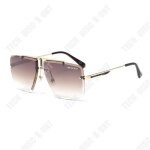 Passionova lunettes de soleil sans monture lunettes de soleil mode pour hommes lunettes de soleil carres ...
