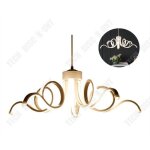 Lustre led - td - acrylique - jaune - 650x650mm - design contemporain