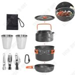 Marmites et casseroles de camping - td - ensemble pratique - aluminium - facile  transporter - 08l